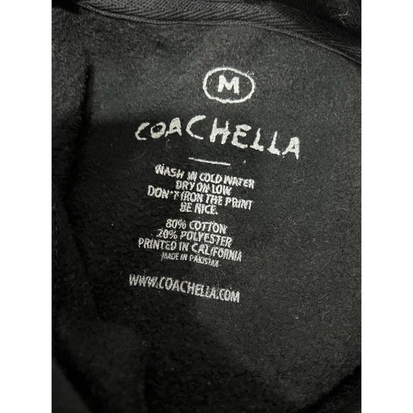 Coachella 2023 Hoodie Men Size M Puffy Print Frank Ocean Bad Bunny Merch - Picture 6 of 6